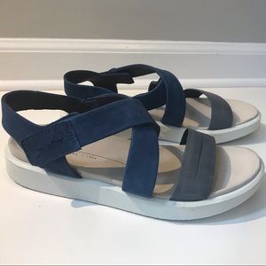 Ecco Leather and Suede Sandals